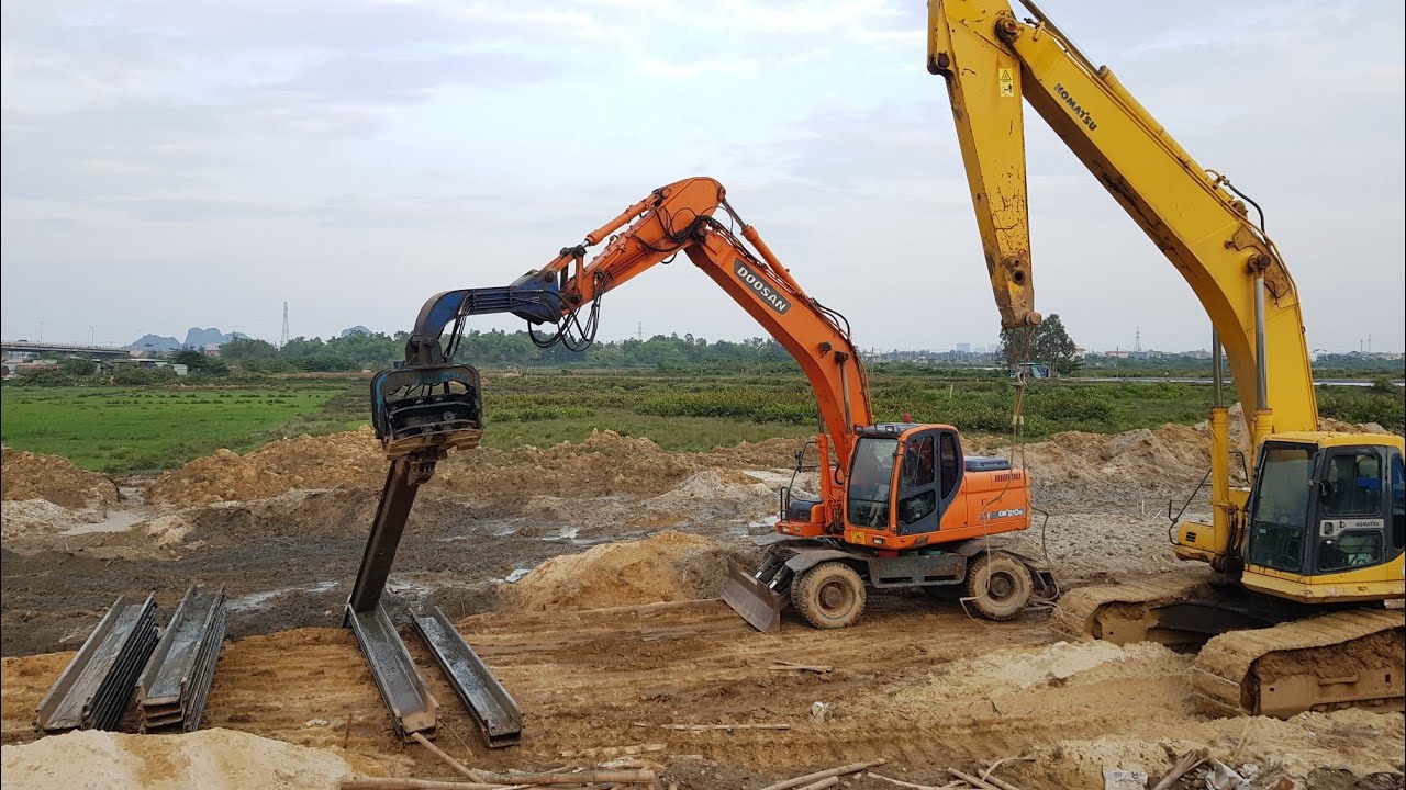 124 - Dịch Vụ Thi Công Ép Cừ Thép C200, U200 Tại Hà Nội