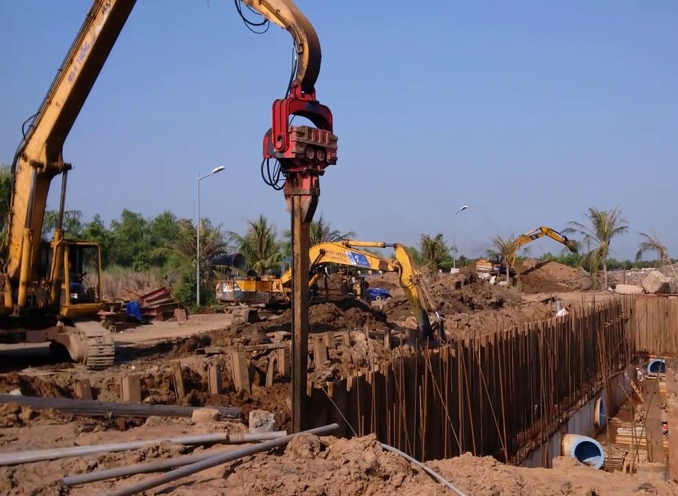 ep coc cu larsen - Dịch Vụ Thi Công Ép Cừ Thép C200, U200 Tại Hà Nội